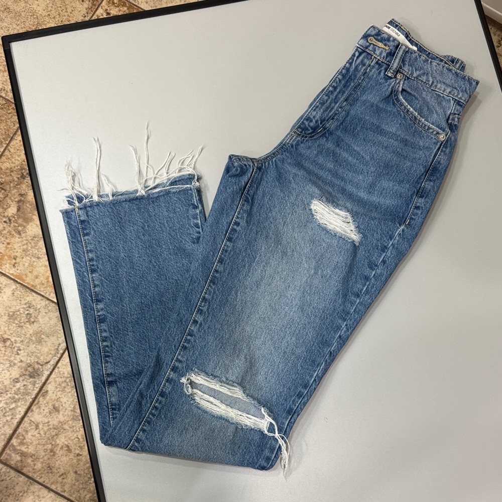Garage Demin Distressed Blue Jeans